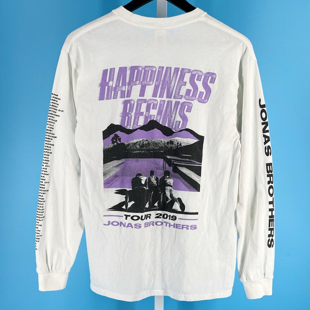 Jonas Brothers Happiness Begins 2019 Concert Tour band long sleeve tshirt